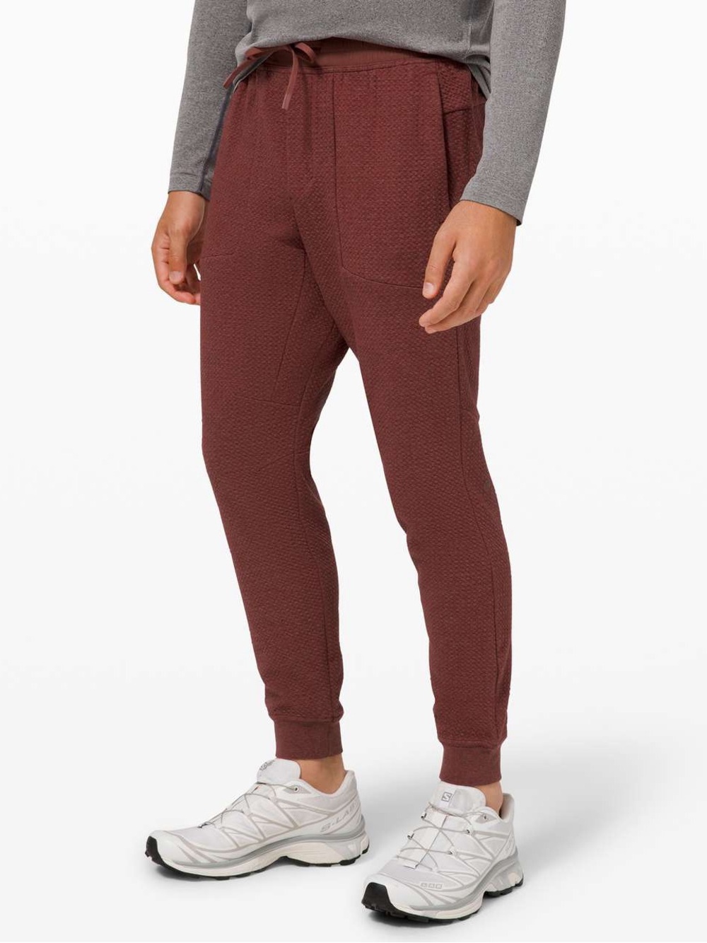 NEW Lululemon At Ease Jogger Heathered Savannah / Black size XL